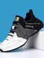 Χαμηλού Κόστους Ανδρικά Sneakers-Ανδρικά Αθλητικά Παπούτσια Παπούτσια Τρεξίματος Αθλητικά Προστατευτική Επένδυση Φωτισμός Moale Υποστηρίζει Πεζοπορία Τρέξιμο PU Δέρμα Καλοκαίρι Άνοιξη Μαύρο Λευκό