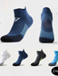 ieftine ciorapi barbatesti-Bărbați 2 perechi Șosete Gleznă Șosete Scurte Negru Alb Culoare Bloc Culoare Casual Zilnic De Bază Mediu Vară Primăvară Toamnă Respirabil
