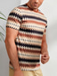 voordelige 3D T-shirts voor mannen-Voor heren T-shirt Grafisch Geometrisch Argyle Strakke ronde hals Kleding 3D-afdrukken Buiten Dagelijks Korte mouw Afdrukken Modieus Ontwerper Vintage
