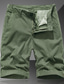 billige Cargoshorts-Herre Shorts med lommer Casual shorts Lomme Vanlig Komfort Åndbart udendørs Daglig I-byen-tøj 100 % bomuld Mode Afslappet militærgrøn Blå