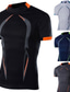cheap Men&#039;s Plus Size Basic T-shirts-Men&#039;s Plus Size Big Tall T shirt Tee Tee Crew Neck Black White Dark Navy Short Sleeves Outdoor Sports Going out Quick Dry Print Color Block Clothing Apparel Polyester Stylish Casual Tops
