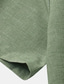 abordables Camisas estampadas para hombre-Hombre Camisa camisa de lino Floral Estampados Escote Chino Rojo Azul Piscina Morado Verde Trébol Gris Exterior Calle Manga Corta Estampado Ropa Lino Moda Ropa de calle Design Casual