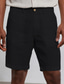 cheap Casual Shorts-Men&#039;s Shorts Linen Shorts Summer Shorts Beach Shorts Pocket Plain Comfort Breathable Outdoor Daily Going out Linen / Cotton Blend Fashion Streetwear Black White