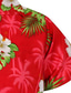 economico Camicie hawaiane-Per uomo Camicia hawaiana Camicia con bottoni Camicia estiva Maglietta informale Camicia da campo Pop art Floreale Collo ripiegabile Rosa Rosso Blu Viola Arancione Informale Giornaliero Manica corta