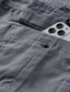 billige Cargoshorts-Herre Shorts med lommer Trekking-shorts Klap lomme Vanlig Komfort Åndbart udendørs Daglig I-byen-tøj 100 % bomuld Mode Afslappet Sort militærgrøn