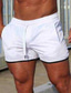 abordables Bermudas de hombre-Hombre Pantalón corto Pantalones casuales Bolsillo Plano Color Camuflaje Comodidad Transpirable Exterior Diario Moda Casual Negro Blanco