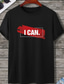 cheap Men&#039;s Graphic Tshirts-Men&#039;s T Shirt Graphic Letter Crew Neck Clothing Apparel Graphic Print Outdoor Daily Sports Short Sleeve Classic Print Basic Fashion Designer