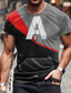 voordelige 3D T-shirts voor mannen-Voor heren T-shirt Grafisch Automatisch Strakke ronde hals Kleding 3D-afdrukken Buiten Dagelijks Korte mouw Afdrukken Modieus Ontwerper Vintage