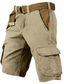 abordables Bermudas de hombre-Hombre Pantalón corto Shorts para senderismo Multi bolsillo Cebra Listo para vestir Corto Exterior Diario Design Casual Negro Verde Ejército