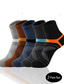 Недорогие мужские носки-Муж. 2 пары Толстые короткие носки Носки для бега Черный Темно-синий Цвет Контрастных цветов Повседневные Классический Средней плотности Лето Весна Осень Стиль Традиционный / классический