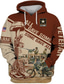 Χαμηλού Κόστους ανδρικά 3d hoodies-Ανδρικά Φούτερ πουλόβερ με κουκούλα και πουλόβερ Ρουμπίνι Με Κουκούλα Συνδυασμός Χρωμάτων Γραφικά Σχέδια Στάμπα Καθημερινά Αθλητικά 3D εκτύπωση Κομψό στυλ street Υψηλής Ποιότητας Βασικό
