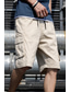 abordables Bermudas cargo-Hombre Pantalón Corto Cargo Pantalones cortos de verano Bolsillo con solapa Plano Color Camuflaje Comodidad Transpirable Exterior Diario Noche Moda Casual Negro Verde Ejército
