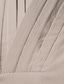 abordables camisas casuales de los hombres-Hombre Camisa sin cuello Polo Negro Blanco Vino Color Caquí Azul Oscuro Color sólido/liso Cuello de polo Cuello Mao Casual Diario Botón Ropa Casual / Diario Casual Ocio