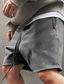 זול מכנסיים קצרים יומיומיים-בגדי ריקוד גברים מכנס אתלטי מכנס קצר אקטיבי מכנסי זיעה כיס אחיד קומפורט נושם בָּחוּץ יומי ליציאה אופנתי יום יומי שחור פול