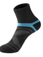 cheap Men&#039;s Socks-Men&#039;s 2 Pairs Crew Socks Running Socks Black Dark Blue Color Color Block Casual Daily Basic Medium Summer Spring Fall Stylish Traditional / Classic