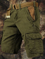 cheap Cargo Shorts-Men&#039;s Cargo Shorts Shorts Hiking Shorts Multi Pocket Plain Wearable Short Outdoor Daily Designer Casual Black Army Green