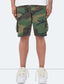 billige Cargoshorts-Herre Shorts med lommer Klap lomme Vanlig Camouflage Komfort Åndbart udendørs Daglig I-byen-tøj Mode Afslappet Sort militærgrøn