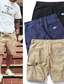 cheap Cargo Shorts-Men&#039;s Cargo Shorts Casual Shorts Pocket Plain Comfort Breathable Outdoor Daily Going out 100% Cotton Fashion Casual Black Khaki