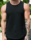 cheap Gym Tank Tops-Men&#039;s Gym Tank Top Workout Tank Sleeveless Singlet Athletic Athleisure Breathable Quick Dry Moisture Wicking Fitness Gym Workout Running Sportswear Activewear Solid Colored Fluorescence+Green Black