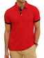 abordables ola de hombres-Hombre Camisas de polo Camiseta de golf Polo con botones Transpirable Dispersor de humedad Suave Camiseta Ajuste regular Color sólido Verano Golf Al Aire Libre