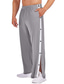 cheap Sweatpants-Men&#039;s Tear Away Basketball Pants High Split Snap Button Casual Post-Surgery Sweatpants with Pockets