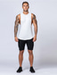 cheap Gym Tank Tops-Men&#039;s Gym Tank Top Workout Tank Sleeveless Singlet Athletic Athleisure Cotton Breathable Quick Dry Moisture Wicking Fitness Gym Workout Running Sportswear Activewear Solid Colored Black White Army
