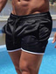 abordables Bermudas de hombre-Hombre Pantalón corto Pantalones casuales Bolsillo Plano Color Camuflaje Comodidad Transpirable Exterior Diario Moda Casual Negro Blanco