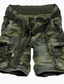 cheap Cargo Shorts-Men&#039;s Cargo Shorts Casual Shorts Pocket Plain Camouflage Comfort Breathable Outdoor Daily Going out 100% Cotton Fashion Casual Dark Brown Dark Khaki