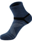 Недорогие мужские носки-Муж. 2 пары Толстые короткие носки Носки для бега Черный Темно-синий Цвет Контрастных цветов Повседневные Классический Средней плотности Лето Весна Осень Стиль Традиционный / классический