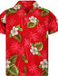 tanie Koszule hawajskie-Męskie Koszula hawajska Zapinana na guziki koszula Letnia koszula Codzienna koszula Koszula obozowa Graficzny Kwiaty Wieczorne Rumiany róż Czerwony Niebieski Fioletowy Pomarańczowy Codzienny Święto