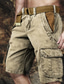 preiswerte Cargo Shorts-Herren Cargo Shorts Kurze Hosen Shorts Kurze Hosen Kurze Hose für Wanderer Multi Pocket Glatt tragbar Kurz Outdoor Täglich Designer Brautkleider schlicht Schwarz Armeegrün