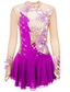 cheap Figure Skating Dresses-Figure Skating Dress Women&#039;s Girls&#039; Ice Skating Dress Outfits Light Purple Yan pink Violet Spandex High Elasticity Practice Skating Wear Handmade Fashion Long Sleeve Ice Skating Winter Sports Figure
