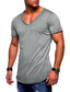 Недорогие Мужские повседневные футболки-Внешняя торговля летняя новая мужская футболка с короткими рукавами v-образный вырез повседневная мужская однотонная футболка мужская