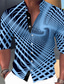 levne Pánské košile s potiskem-Pánské Košile 3D tisk Grafické tisky Stojáček Bílá Žlutá Světlá růžová Vodní modrá Trávová zelená Venkovní ulice Dlouhý rukáv Tisk Oblečení Módní Šik ven Designové Na běžné nošení