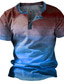 billiga grafisk henley-Herr Waffle Henley Shirt Lutning Henley Utomhus Dagligen Kortärmad Knapp Kläder Mode Designer Grundläggande