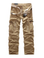 cheap Cargo Pants-Men&#039;s Cargo Pants Trousers Multiple Pockets Basic Casual Daily Inelastic Cotton Outdoor Camouflage Solid Colored Yellow camouflage Army Green Khaki 29 30 31