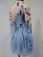 cheap Figure Skating Dresses-Figure Skating Dress Women&#039;s Girls&#039; Ice Skating Dress Outfits Sky Blue Mesh Spandex High Elasticity Competition Skating Wear Handmade Crystal / Rhinestone Long Sleeve Ice Skating Figure Skating