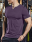 Χαμηλού Κόστους Ανδρικά μπλουζάκια casual-Ανδρικά Μπλουζάκι Μπλουζάκι μπλουζάκι Σκέτο Λαιμόκοψη V Δρόμος Διακοπές Κοντομάνικο Ρούχα Μοντέρνα Υψηλής Ποιότητας Βασικό