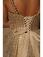 cheap Homecoming Dresses-A-Line Gold Homecoming Dresses Sparkle &amp; Shine Dress Cocktail Party Birthday Short / Mini Sleeveless Spaghetti Strap Pink Dress Tulle with Glitter 2025