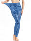 ieftine -Pentru femei Zvelt Pantaloni Jambiere Modă Șic Stradă Casual Lungime totală Talie Înaltă Fluture Buzunar Imprimeu Cut înalt Respirabilitate Comfortabil Înaltă Elasticitate Stradă Casual Zilnic