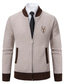 ieftine pulover cardigan pentru bărbați-Bărbați Pulover Pulover Cardigan Pulovere rochie pentru bărbați Striat Tricotat Regulat Tricotat Guler de stand Încălziri Contemporan modern Înapoi la Școală Purtare Zilnică Îmbrăcăminte Toamna iarna