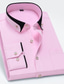 billiga Formella skjortor-Herr Skjorta Button Down skjorta Skjorta med krage Havsblått Svart Vit Långärmad Grafiska tryck Nedvikt Vår Höst Bröllop Utomhus Kläder