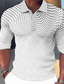 voordelige klassieke polo-Voor heren POLO Shirt Golfshirt Grafische prints Geometrie Strijkijzer Zwart Wit blauw Donkergroen Bruin Buiten Straat Lange mouw Afdrukken Kleding Modieus Streetwear Ontwerper Zacht