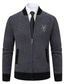 ieftine pulover cardigan pentru bărbați-Bărbați Pulover Pulover Cardigan Pulovere rochie pentru bărbați Striat Tricotat Regulat Tricotat Guler de stand Încălziri Contemporan modern Înapoi la Școală Purtare Zilnică Îmbrăcăminte Toamna iarna