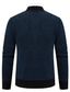 ieftine pulover cardigan pentru bărbați-Bărbați Pulover Pulover Cardigan Pulovere rochie pentru bărbați Striat Tricotat Regulat Tricotat Guler de stand Încălziri Contemporan modern Înapoi la Școală Purtare Zilnică Îmbrăcăminte Toamna iarna