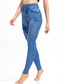 ieftine -Pentru femei Zvelt Pantaloni Jambiere Modă Șic Stradă Casual Lungime totală Talie Înaltă Fluture Buzunar Imprimeu Cut înalt Respirabilitate Comfortabil Înaltă Elasticitate Stradă Casual Zilnic