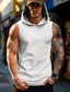 cheap Gym Tank Tops-Men&#039;s Tank Top Vest Top Undershirt Sleeveless Shirt Plain Camouflage Hooded Sports &amp; Outdoor Athleisure Sleeveless Clothing Apparel Fashion Streetwear Muscle
