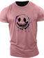 halpa T-paidat kirjainpainatuksella-irvistys hymy kasvoprintti miesten grafiikka 100 % puuvillaa t-paita hauska paita lyhythihainen mukava rento t-paita ulkoilu katu kesän muotisuunnittelija vaatteet