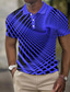 preiswerte Grafik Polo-Herren Poloshirt Waffel-Poloshirt Revers-Polo Polos mit Knöpfen Golfhemd 3D-Druck Grafik-Drucke Umlegekragen Weiß Gelb Königsblau Blau Grün Outdoor Strasse Kurzarm Bedruckt Bekleidung Modisch