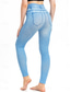 ieftine -Pentru femei Zvelt Pantaloni Jambiere Modă Șic Stradă Casual Lungime totală Talie Înaltă Fluture Buzunar Imprimeu Cut înalt Respirabilitate Comfortabil Înaltă Elasticitate Stradă Casual Zilnic